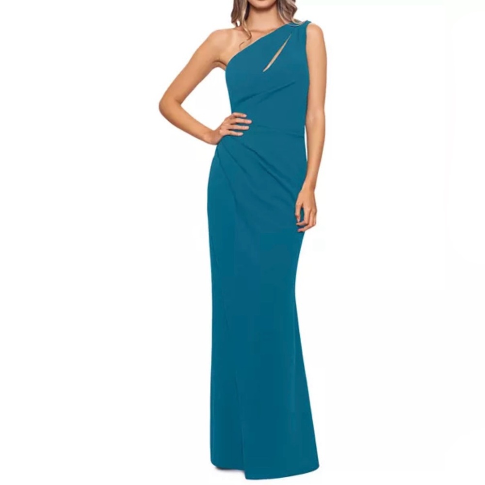 NWT Aqua brand One-Shoulder Dress in Deep Teal. Never worn! Size 8